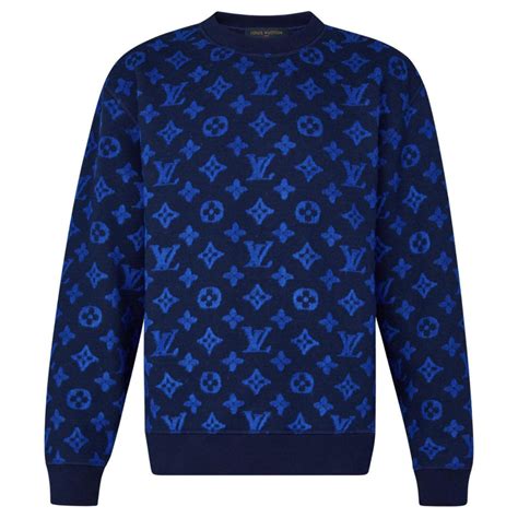 louis vuitton black and blue jumper|louis vuitton pullover hoodie.